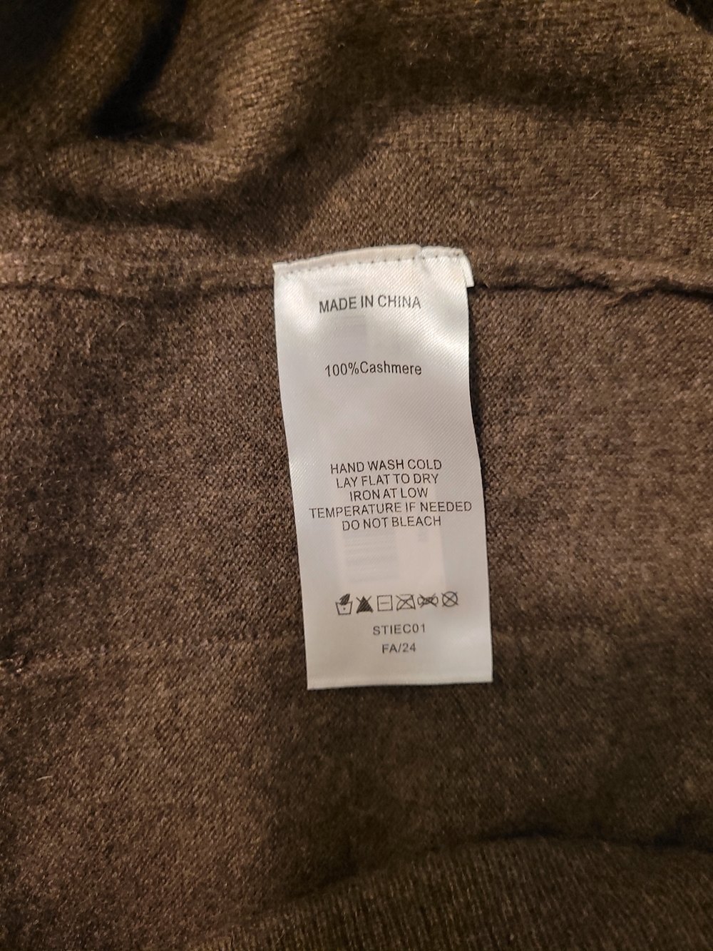 Quince 100% Cashmere Brown Knit Drawstring Joggers - Picture 4 of 5